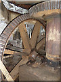 Warwick Bridge Mill - pit wheel and wallower