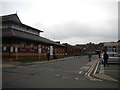 Road to Leicester General Hospital entrance