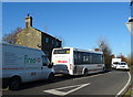 Rural traffic jam on the B6109, Holt Head