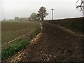 Path heading to Cublington Road