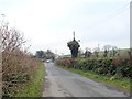 Approaching Bonecastle Cross Roads along Bonecastle Road