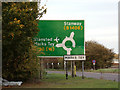 Roadsign on the A12 Slip Road