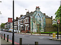 Faded mural, Elspeth Road, SW11