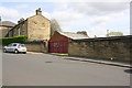 Gates at entrance to Harts Removals