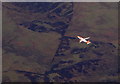 NT3524 : Easyjet aircraft over Ladhope Middle from the air by Thomas Nugent