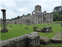 SE2768 : Looking towards the Chapel of the Nine Altars and Huby's Tower at Fountains Abbey by Marathon