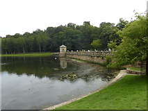 SE2769 : The Lake and Cascade at Studley Royal Water Garden by Marathon