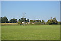 Pylon in field