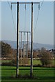 SO8441 : Electricity poles and cables by Philip Halling