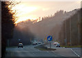 The A78 Inverkip Road in Spango Valley