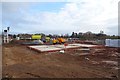 House foundations on a building site