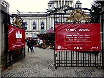 J3374 : Front gates, Belfast City Hall by Kenneth  Allen