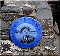 Dylan Thomas Trail marker number 9 in New Quay