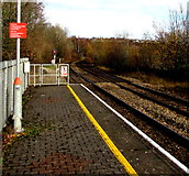 ST1494 : Do not trespass on the railway, Ystrad Mynach by Jaggery