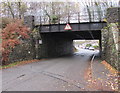 West side of a low bridge, Pantycelyn Street, Ystrad Mynach