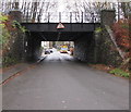 East side of a low bridge, Pantycelyn Street, Ystrad Mynach