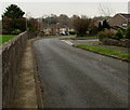 Towards a bend in Mount Pleasant, Bryntirion, Bridgend