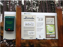 NC6841 : Rosal clearance village - information board by John Lucas