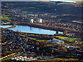 Foxbar and Stanely Reservoir from the air