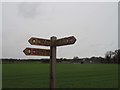 TL8999 : Peddars Way sign by David Pashley