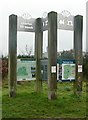 Information panel in Ollerton Pit Wood