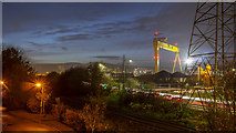 J3574 : 'Goliath' at dusk, Belfast by Rossographer