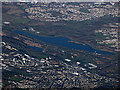 Hamilton and Strathclyde Park from the air