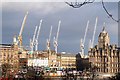 NT2574 : Cranes off duty, Edinburgh by Jim Barton