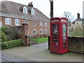 Telephone box in Sowton village