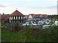 Circular building at Burton Waters marina