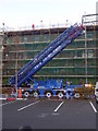 SO8754 : Worcestershire Royal Hospital - crane erection by Chris Allen