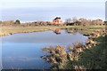 Pond and Control Tower, Greenham Common