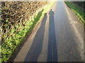 Shadows on a lane at Kimbolton