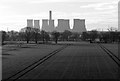 SE5828 : Winter cereal and cooling towers by Alan Murray-Rust