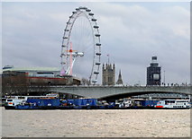 TQ3079 : River Thames: the view upstream... by Bill Harrison