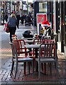 Taking a break on Scunthorpe High Street