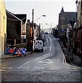 East along Van Road, Caerphilly