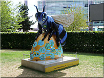SJ8097 : Bee in the City #91, Blue Bee-ter by David Dixon