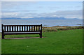 Seafront bench near Troon harbour