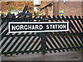 Sign at Norchard Railway Station