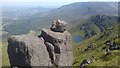 S2814 : Rocky outcrop SE of Knockanaffrin, Comeragh Mtns by Colin Park