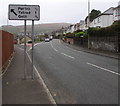 Direction and distances sign, Maindy Crescent, Ton Pentre