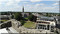 N8056 : On top of Keep at Trim Castle - view S towards St Patrick's RC Church by Colin Park