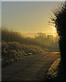 TM2844 : Waldringfield: the sun rising on Christmas Day by John Sutton