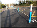 Pencil bollards near Wheelwright Lane Primary School