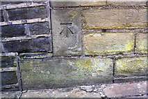 SE1423 : Benchmark on St Martin's Church, Church Lane by Roger Templeman