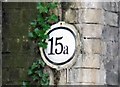 Bridge number 15a sign on the Ashby de la Zouch Canal north side