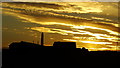 Camphill near Berwick upon Tweed, silhouetted at dusk