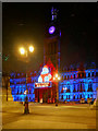 SJ8398 : Manchester Town Hall at Christmas by David Dixon