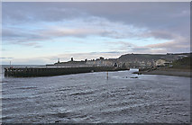 SN5780 : New Year's Day 2019: Stormy weather over Aberystwyth harbour by Nigel Brown